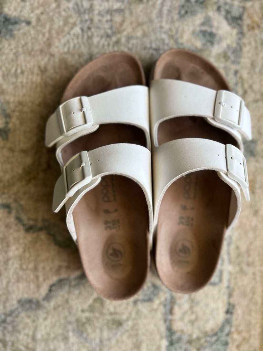 BIRKENSTOCK !LIKE NEW!  Papillio Sandals - White size 39 (US 8/8.5) - Picture 3 of 9